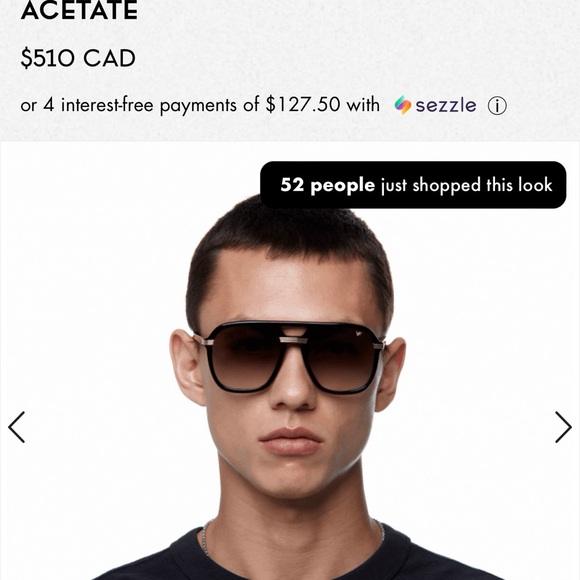 Vintage Frame Sunglasses 24 KT Gold - Picture 4 of 10